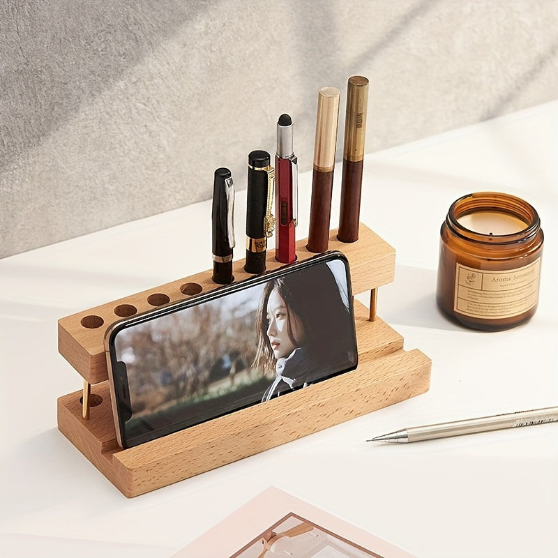 WalnutCraft Bureau Organizer – Elegant en Functioneel in Eén
