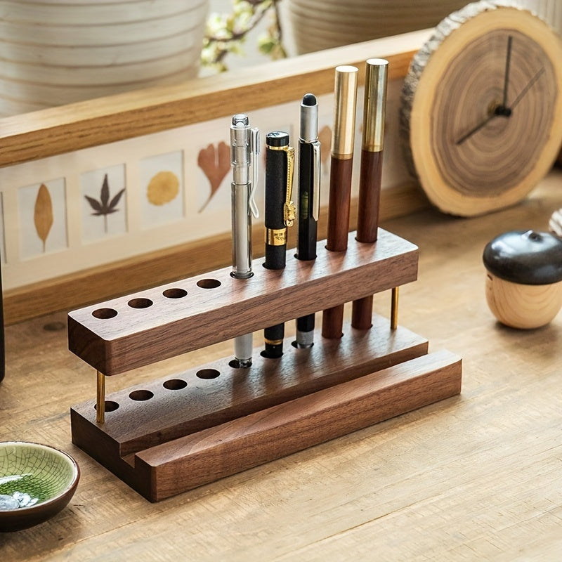 WalnutCraft Bureau Organizer – Elegant en Functioneel in Eén