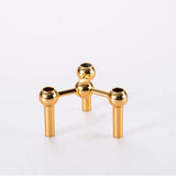 Creatieve driepoot kaarsenhouder, decoratief metalen legering ornament voor hotels, feesten, diners en westerse restaurants