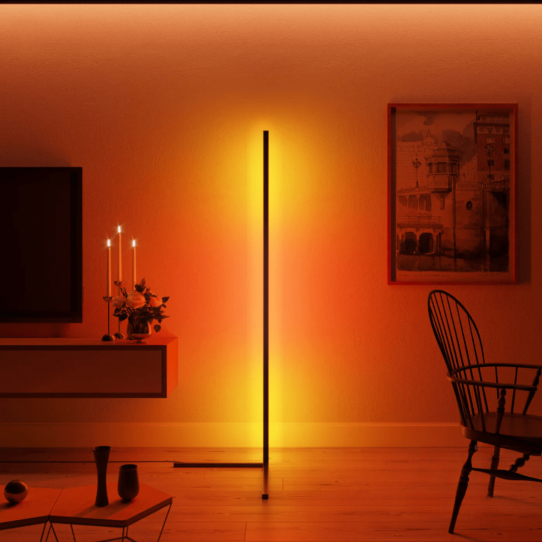 Ambiance Dimbare LED Vloerlamp – Luxe Verlichting met 1+ Miljoen Kleuren