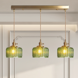 Kristallen hanglamp met verstelbare hoogte in vintage stijl