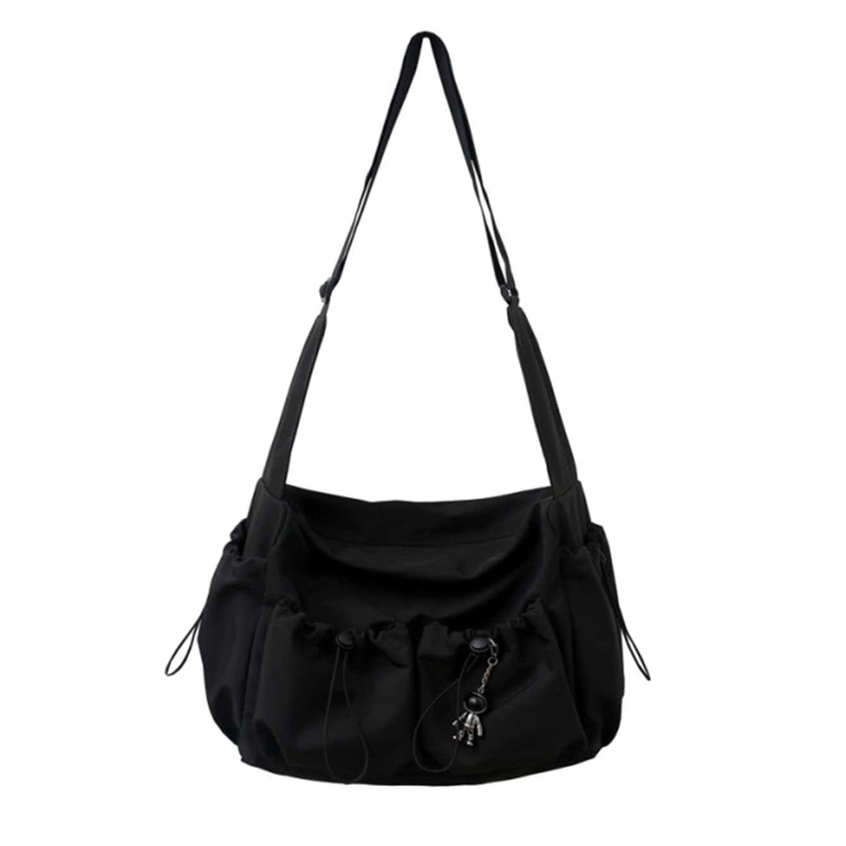 UrbanEase Crossbody Tas – Trekkoord Schoudertas met Grote Capaciteit