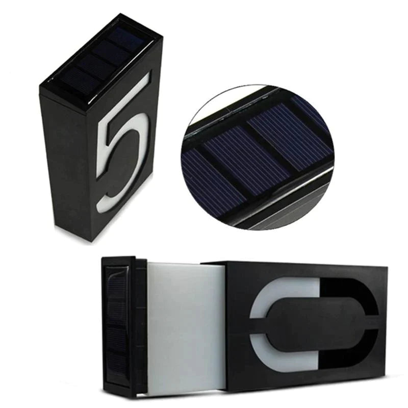 Verlichte Huisnummer met Zonne-energie - SolarSign
