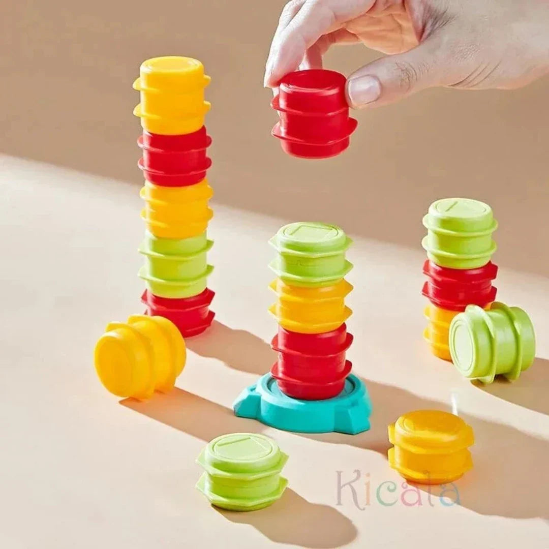 Stapelspeelgoed met Heftruck – Leerzaam spel ter bevordering van behendigheid en concentratie