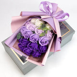 BrightBloom – Ambachtelijk rozenboeket met een selectie van weelderige bloemen