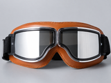 Vintage Leren Motorbril – RiderEdge