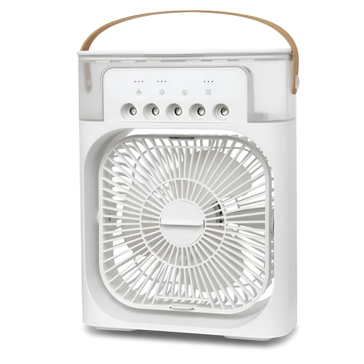 Draagbare verdampingsluchtkoeler – Compacte vernevelingsventilator met LED-verlichting