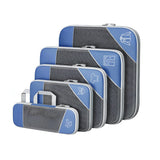 Compressie Reisorganisers | Slimme Inpakoplossing | Ruimtebesparende Bagage Cubes | Perfect Voor Vakanties & Zakenreizen | 5-delige Set | Lichtgewicht & Duurzaam | Maximale Ruimtebesparing | Avontuurlijke Reiskompanen