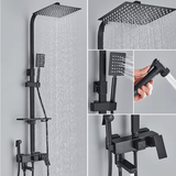 RainFlow | Messing Douchekraan Set