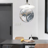 Stijlvolle Wandklok met Marmerstructuur – MarbleTime