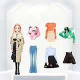 Magnetische Kledingpoppen Speelset voor Kinderen met Outfits & Opbergdoos