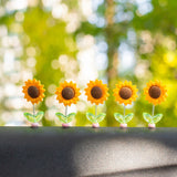 SunnyRide - Schattig zonnebloem auto-ornament