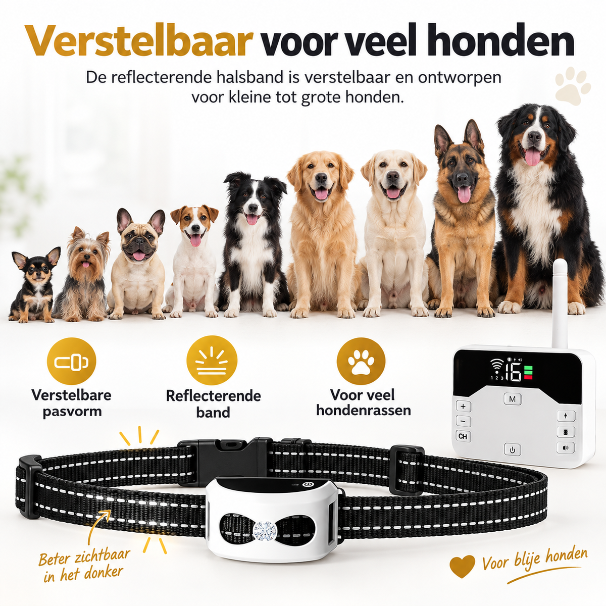 Draadloze Omheining & Trainingshalsband 2-in-1 - Waterdicht & Oplaadbaar