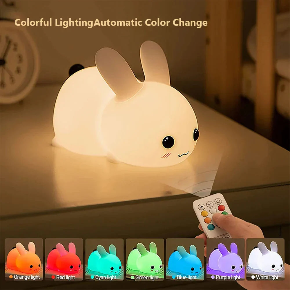 Schattige Konijnen Nachtlamp - BunnyGlow