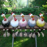 Speelse Tuinkippen Decoratie - Vrolijke Buitenaccessoires