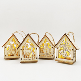 Houten Kerstdecoraties Set – Magisch en sfeervol