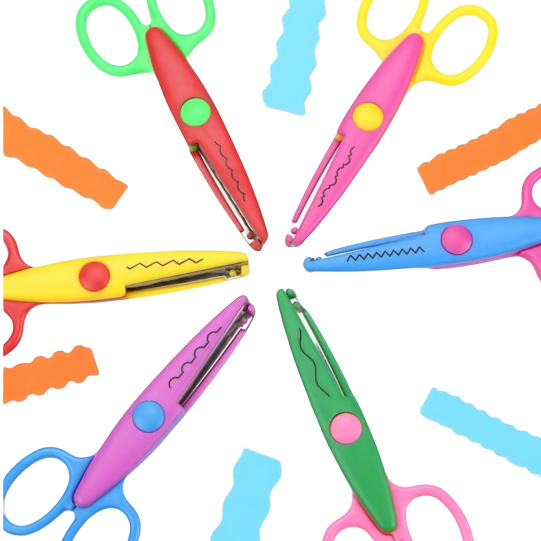 Kleurrijke Creatieve Knipscharen Set – Decoratieve Randen voor Handwerk en DIY