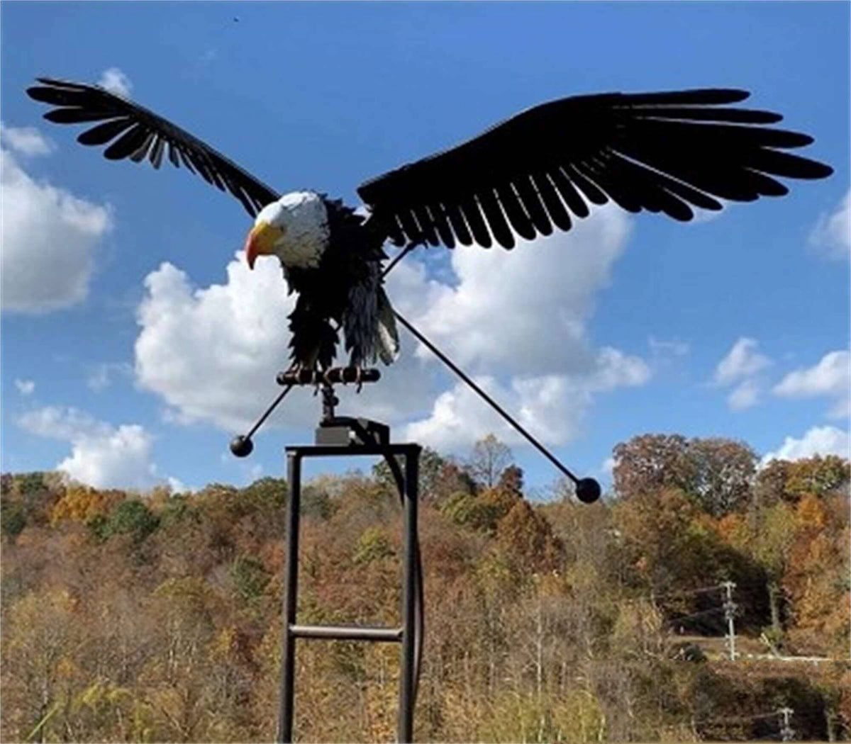 Metalen windgong in de vorm van een vogel - Decoratief tuinornament