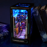 Cyberpunk DIY Cabin Kit – 3D Model voor Woningdecoratie met Verlichting