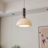 Hanglamp met Glas - Hout & Metaal