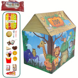 Safari Jungle Speeltent - Dieren Thema Speelhuis met Burgerpakket Speelgoed