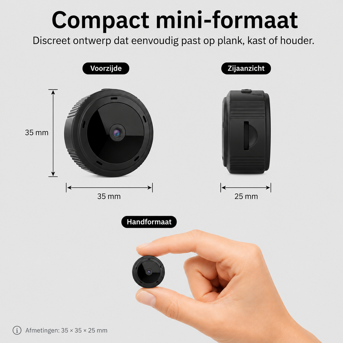 Mini WiFi Camera 1080P HD IR Nachtzicht Beveiligingscamera Babyfoon