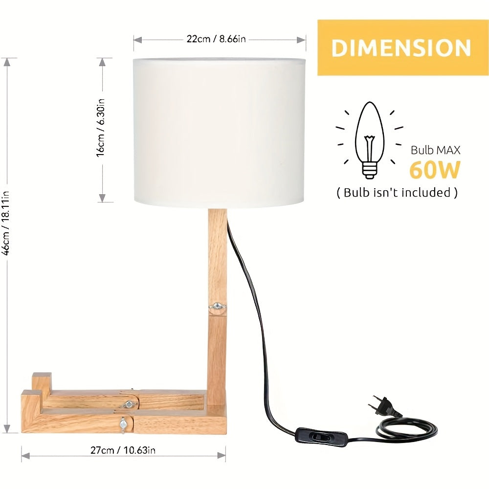 Moderne Houten Tafellamp – Flexibel Design en Sfeervolle Verlichting