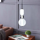 Moderne Hanglamp met Gekleurd Glas