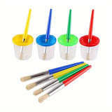 Kunstschilders Set met Verfpotjes en Kwasten – Perfect voor DIY Schilderen