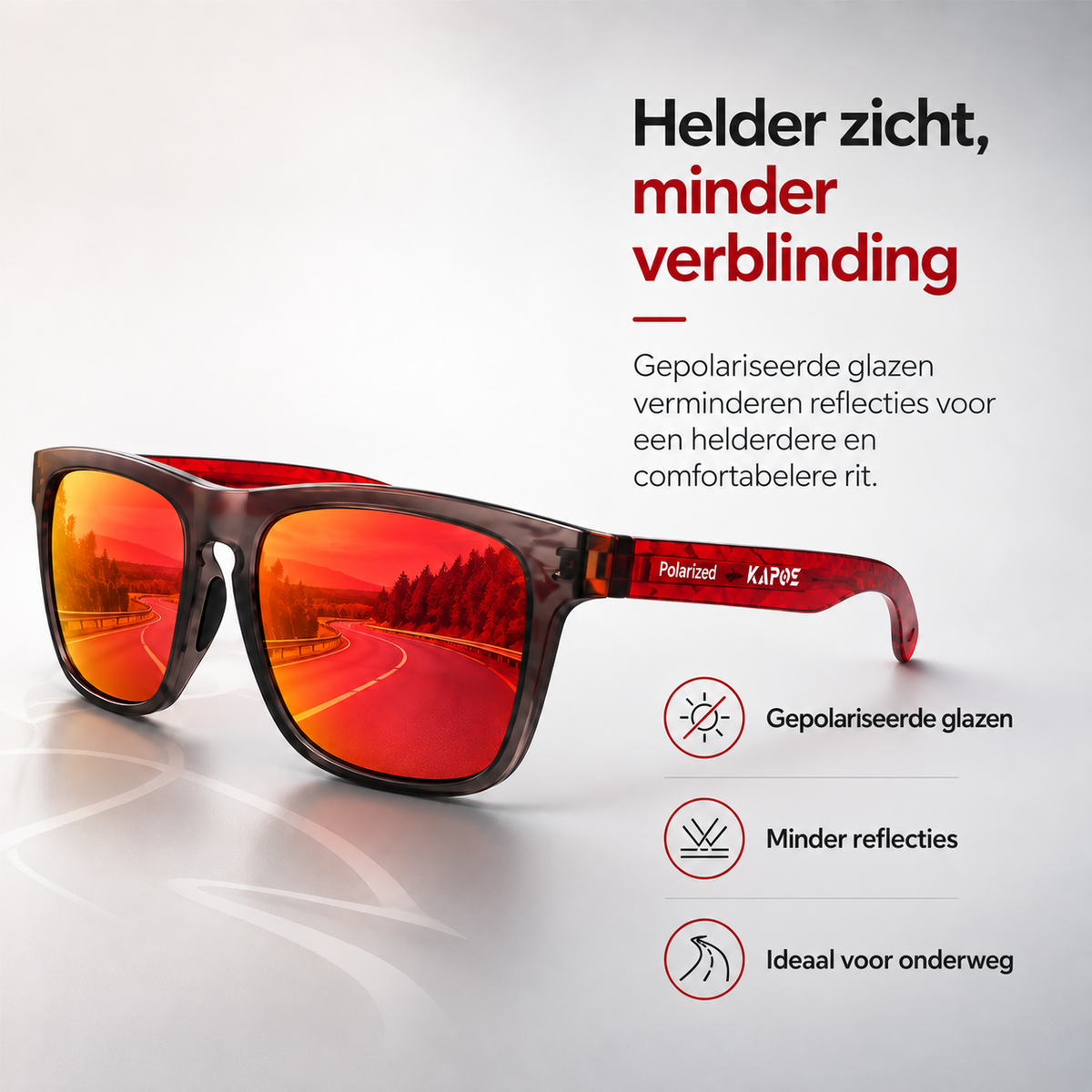 Gepolariseerde zonnebril tegen blauw licht UV400 MetroGuard