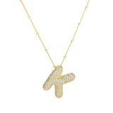 Diamanten Ketting met Letter