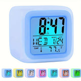 LED Digitale Wekker – Temperatuurweergave en Weervoorspelling, Stille Functie