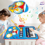 PlayTune Geluidsmat – Interactieve Muziekmat voor Kinderen met 5 Instrumenten (Drums, Piano, Viool)