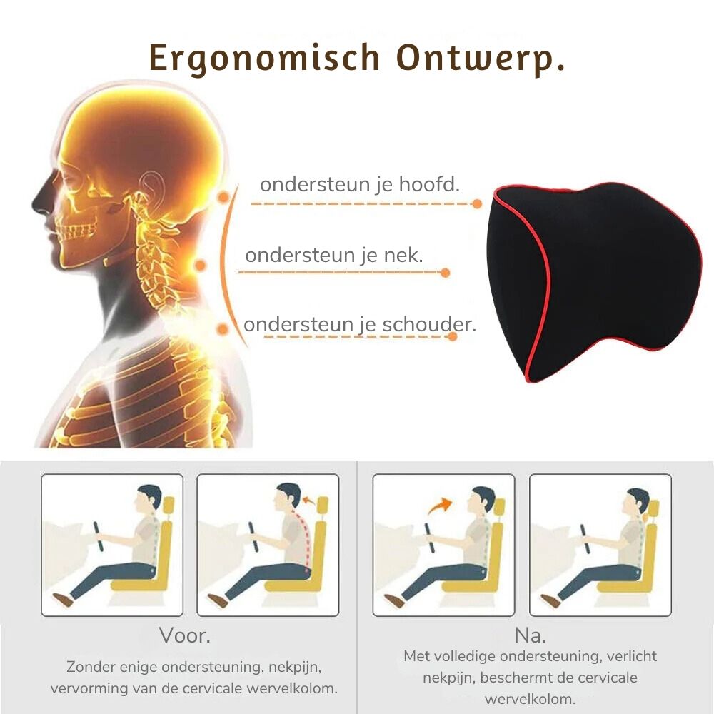 2 Pack Autonekkussen