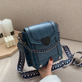 Retro Bag | Stijlvolle vierkante compacte schoudertas