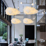 Moderne witte hanglamp voor de slaapkamer met dubbele lampenkap