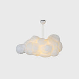 Moderne witte hanglamp voor de slaapkamer met dubbele lampenkap
