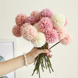 Set van 5 Kunst Chrysant Bloemen – Realistische Bloemstukken voor Bruiloften en Huisdecoratie
