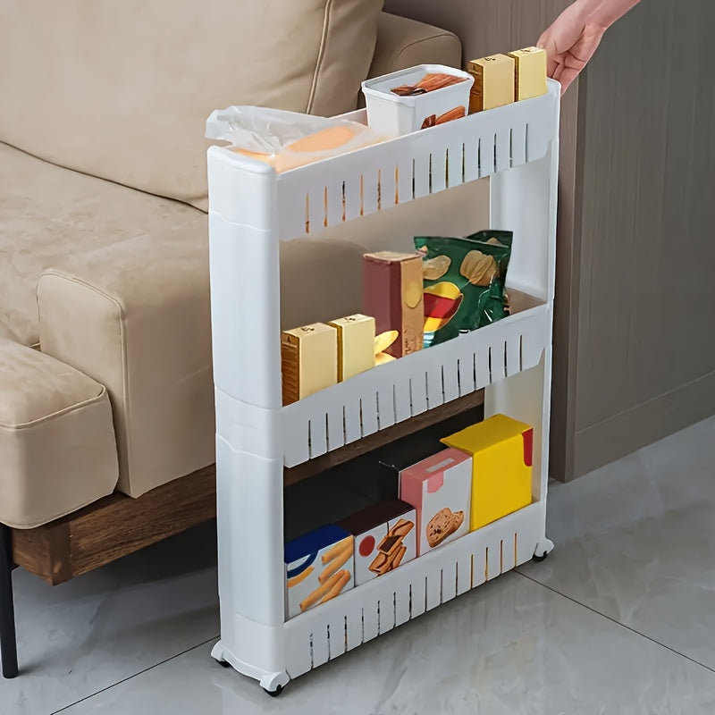 Smalle Opbergtrolley – Praktisch en Mobiliteit voor Keuken en Badkamer