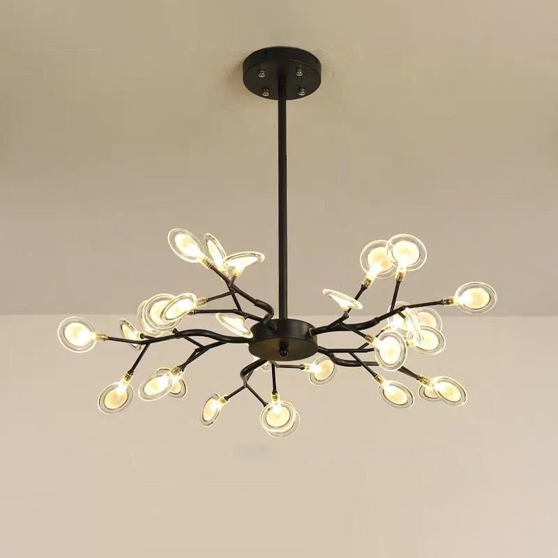 Simplicity Vertakte Vuurvliegkroonluchter | Moderne LED Vuurvlieg Acryl Kroonluchter G9 Fitting 110V/220V Dia 78cm/85cm/115cm Tijdloos Ontwerp Plafondlamp Verlichting