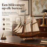 Klassiek Houten Zeilschip Model – Gedetailleerde 3D Puzzel voor Schepenliefhebbers