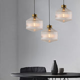 Modernisme Drum Hanglamp – Elegante Glazen Hanglamp