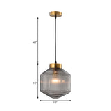 Modernisme Drum Hanglamp – Elegante Glazen Hanglamp