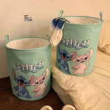 Stitch-Themed Opvouwbare Wasmand - Ruime Polyester Organisator met Handvatten
