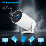 Slimme Mini Projector - Draagbare 180° Rotabele Projector voor Buitenfilms en Streaming