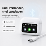 Pro draadloze oordopjes met touchscreen | Uitstekende geluidskwaliteit en touchscreen-ervaring