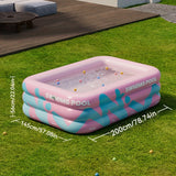 Vrolijk Opblaasbaar Zwembad voor de Tuin – Duurzaam PVC, Perfect voor Zomerse Feestjes en Familieplezier