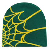 Beanie Muts met Spinnenweb Motief – Unisex Breimuts in Streetstyle