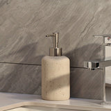 Marmeren Zeepdispenser – Luxe Resin Dispenser met RVS Pomp voor Badkamer of Keuken