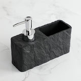Steenlook Zeepdispenser met Sponshouder – Stijlvol en Praktisch voor Keuken of Badkamer